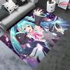 Новый виртуальный ковер H-Hatsune MM1ku для гостиной, мультяшный, для детской спальни, диванный коврик, придверный коврик, напольный ковер, противоскользящий, декоративный коврик, подарок