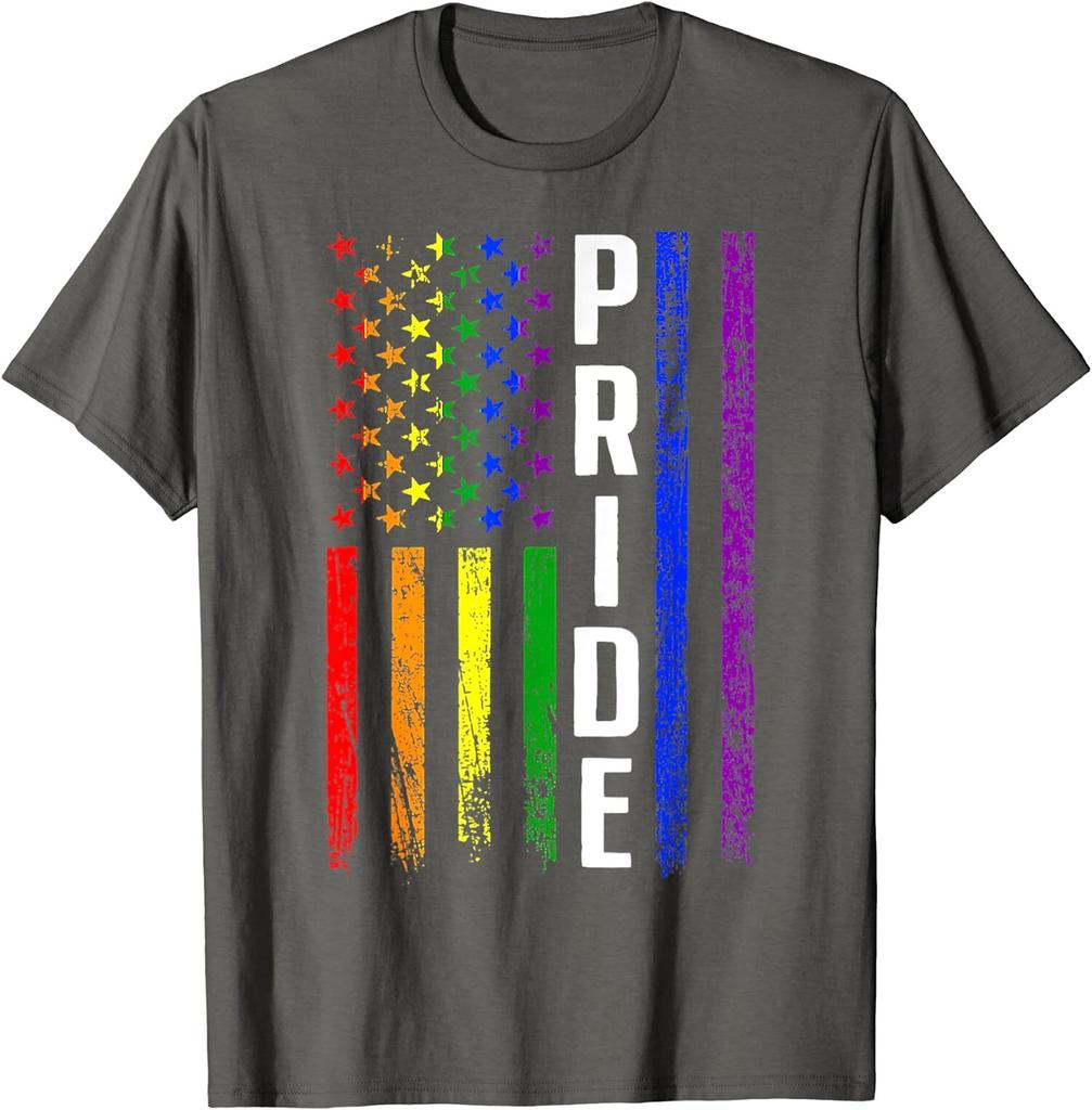 USA Flag Rainbow 4th Of July LGBTQ Pride Month Gift Unisex T-Shirt