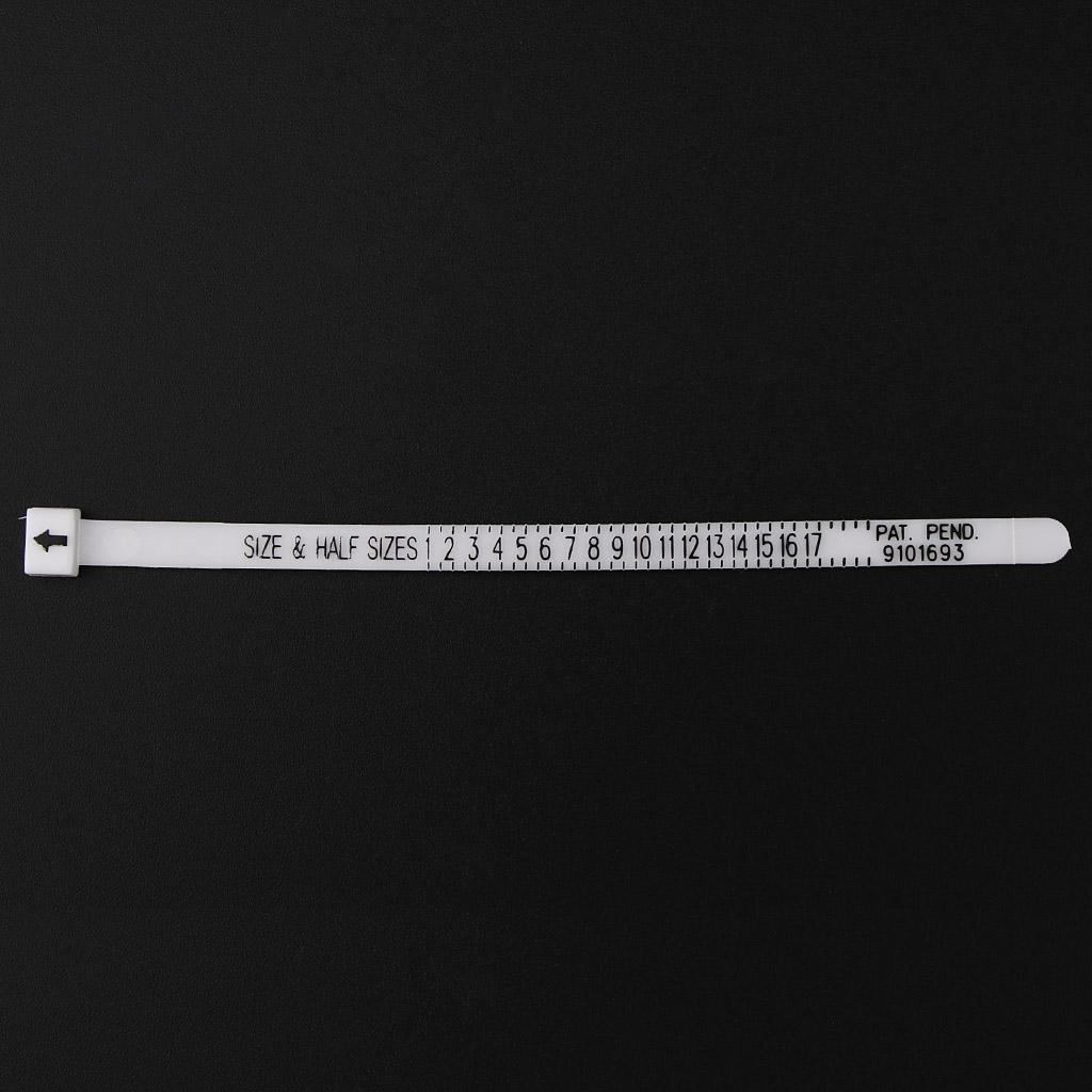 Пластиковое кольцо на палец, измерительный прибор, измеритель размера ювелирных изделий, инструмент для измерения размера запястья США 117