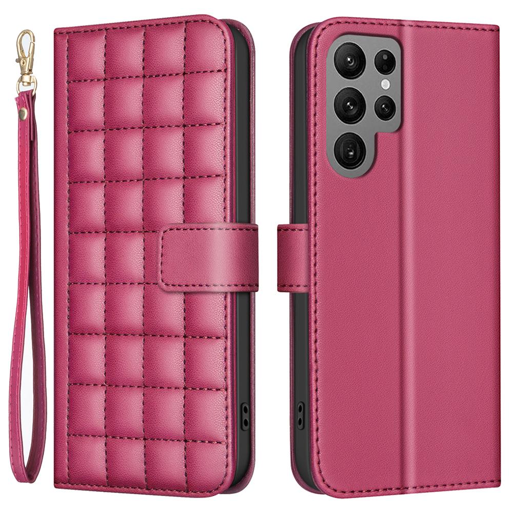 For Samsung Galaxy S24 Ultra Case Stand Leather Flip Phone Cover