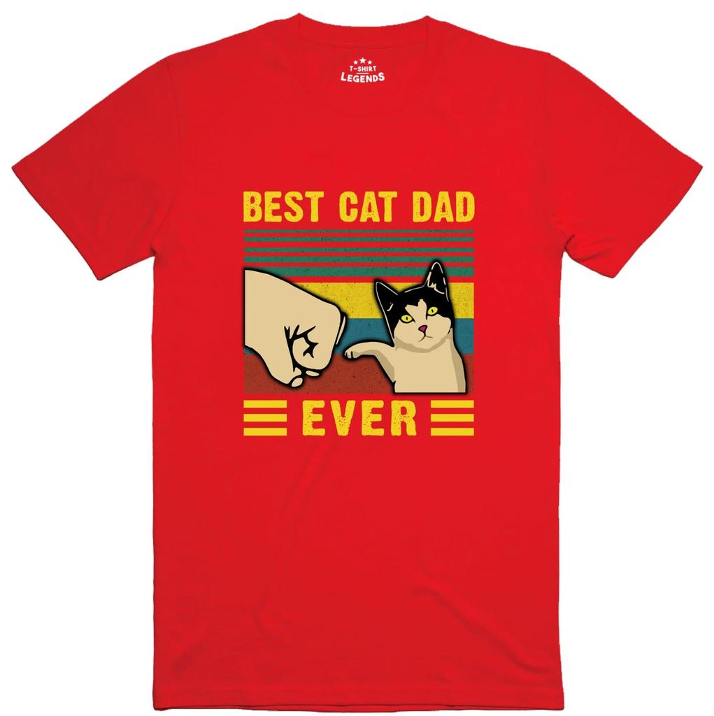 Best Cat Dad Fathers Day Funny Unisexs T Shirt Regular Fit Gildan Cotton Tee aesthetic clothes Women clothes tshirts