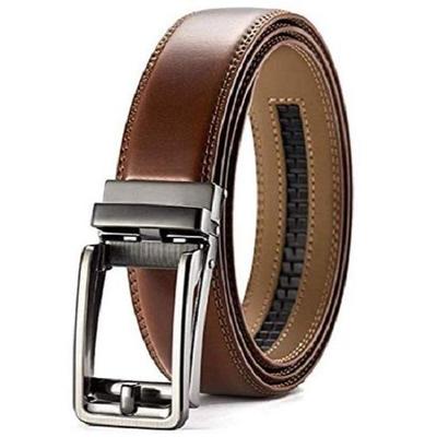 Мужской ремень из натуральной кожи с более простой регулируемой пряжкой с автозамком — микрорегулируемый ремень подойдет куда угодно | Формальный и повседневный | Элегантная подарочная коробка