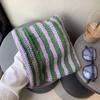 Women S Striped Knit Beanie With Cat Ears Pointed Ear Flap Hat