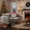 2D Printed Pillowcase Santa Claus Plush Pillow Cover Christmas Throw Pillow Cover  Home Decoration