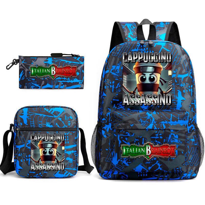 American Shanhaijing Backpack Student School Bag Shoulder Bag