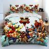 3D Print Street Fighter Retro Game Bedding Set Duvet Cover Bed Set Quilt Cover Pillowcase Comforter King Queen Size Boys Adult