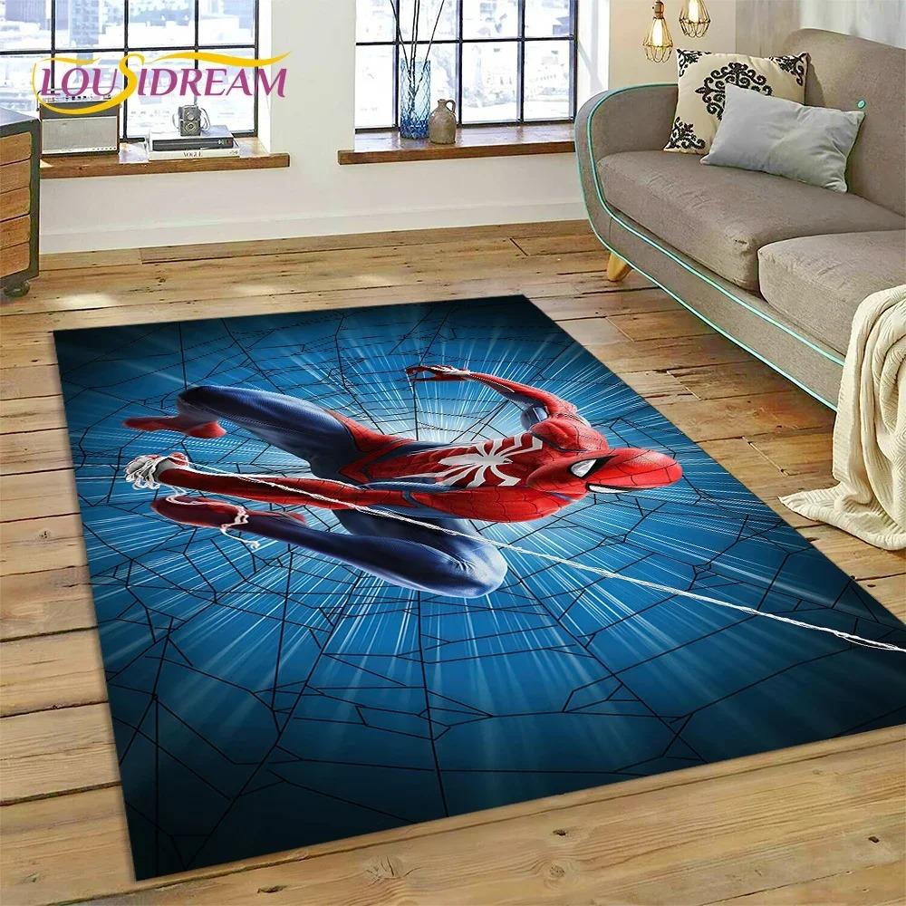  Spider Man Carpet Superhero Marvel Avengers Cartoon Rug Bedroom Living Room Sofa Kids Large Home Decor Entrance Floor Mat