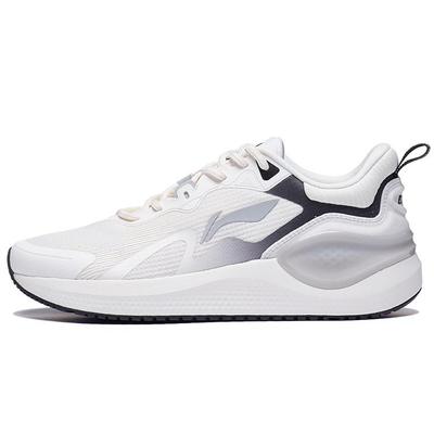 Li Ning Амортизирующие Скользкие Устойчивые к истиранию Дышащие Легкие Низкие Беговые Кроссовки Мужские Белые ARST081-3