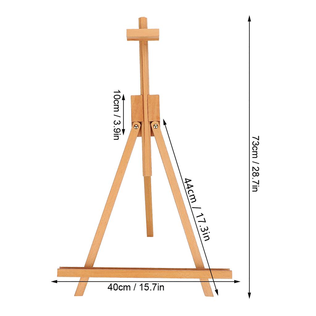 Miniature Wooden Easel Beech HJ‑6 Tripod Desktop Advertising Display Oil Painting
