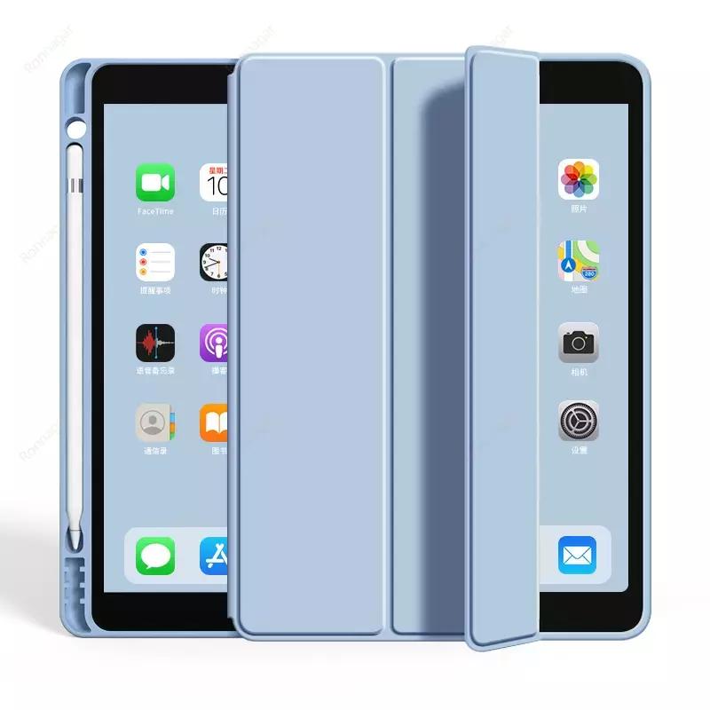 Case for iPad A19 12th 2026 11th A16 2025 9th/8th/7th 10.2 inch with Pencil Holder iPad  Air11 M2 M3 M4 M5 Pro11 10.5 Air4/5/6/7/8 9.7