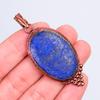 Natural Lapis Lazuli Copper September Birth Electroformed Handcrafted Pendant V-53