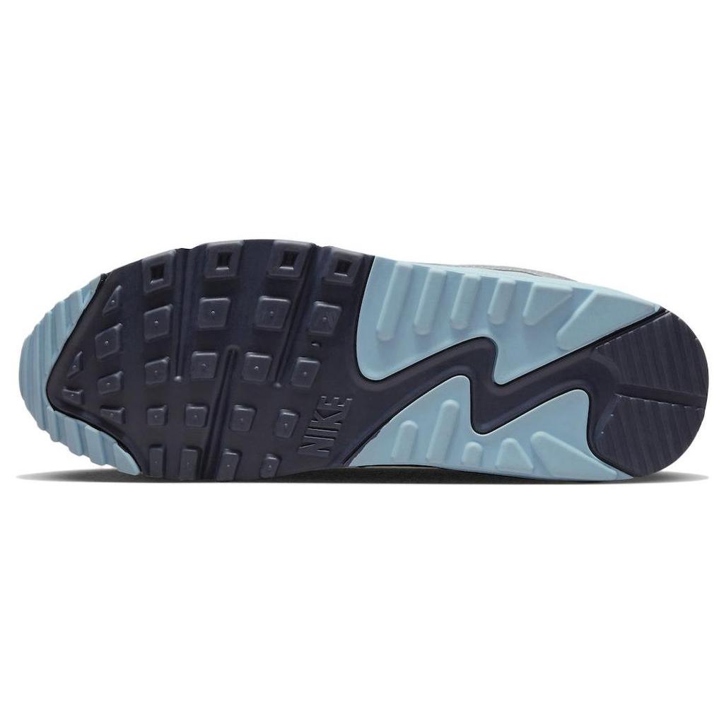 Nike Air Max 90 Pure Platinum Worn Blue Men Sneakers Grey Obsidian Wolf-Grey DM0029-003