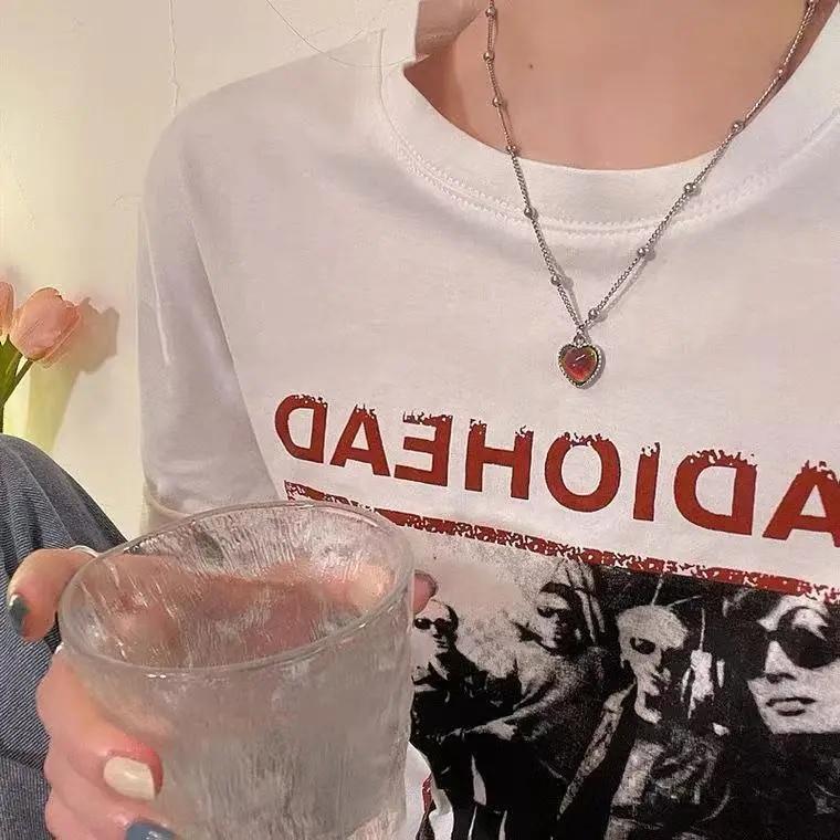 Ожерелье с подвеской «Любовь обесцвечивания», эмоциональное чувствительное ожерелье из нержавеющей стали, цепочка из бисера, подарочные ювелирные изделия, новая мода