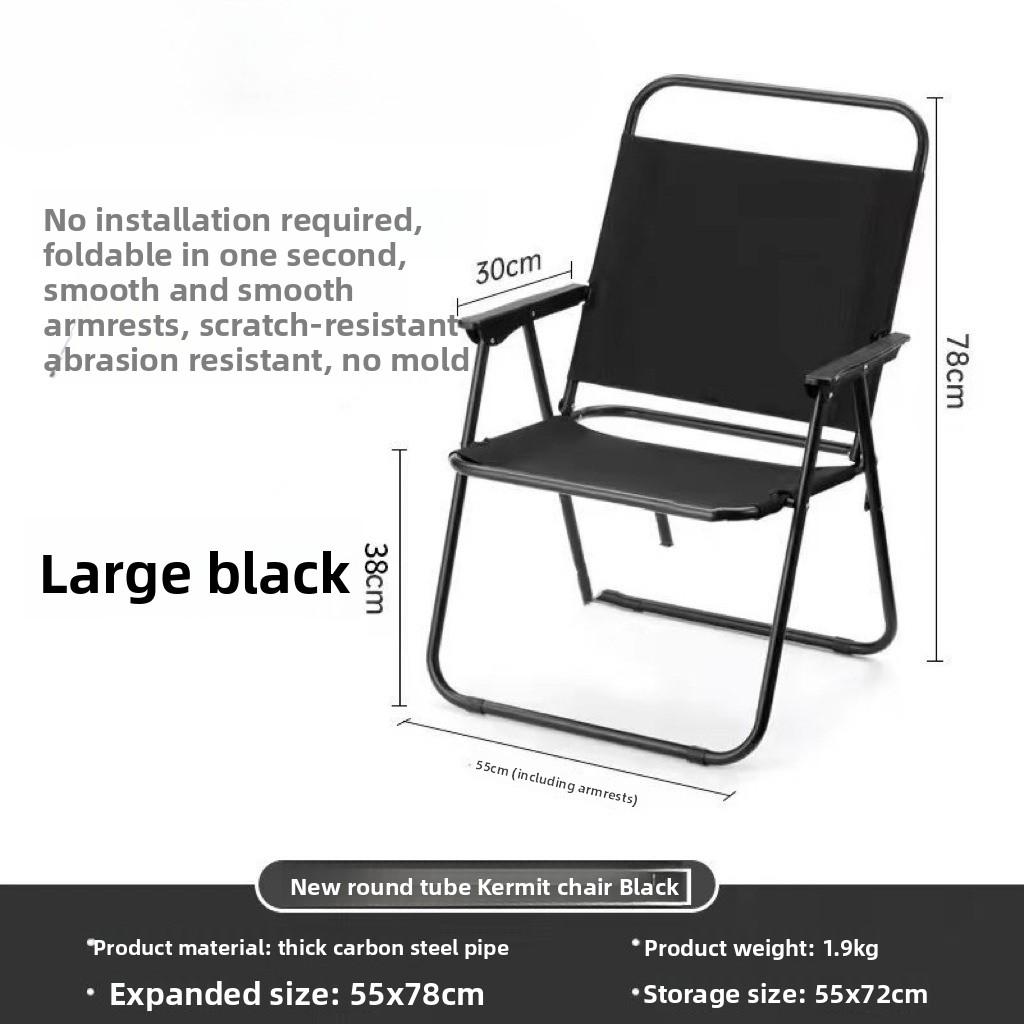Ultralight Aluminum Folding Camping Chair (Kermit Style) | Portable & Durable Outdoor Leisure Chair for Hiking, Picnic & Fishing