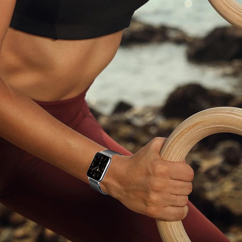 Миланский сетчатый ремешок для смарт-часов Redmi watch 5/4, браслет для Mi band 8pro/9 pro, сменный металлический ремешок-аксессуар