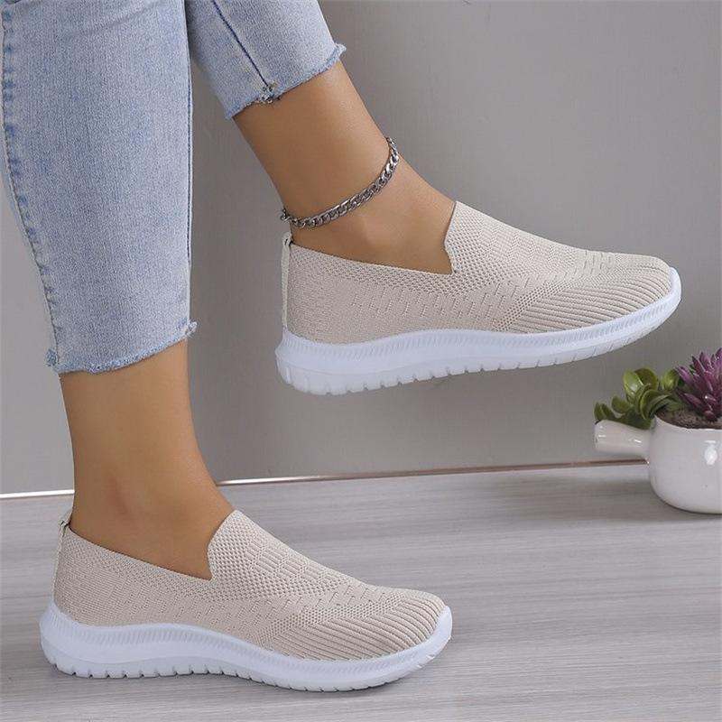2025 осень европейская и американская внешняя торговля большой размер тканые однопедальные туфли женские дышащие легкие ленивые туфли для доски