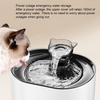 Фонтан для воды для кошек, ультра тихий, большой емкости, без BPA, для питья воды, аэробный цикл, фильтрация, 2,2 л, диспенсер для питьевой воды для кошек, товары для домашних животных