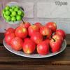 10Pcs Mini Simulation Super Small Apples  Plastic  Home Decor