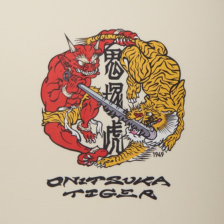ONITSUKA TIGER Унисекс Футболка с коротким рукавом и графическим принтом, круглый вырез 2183B618_700