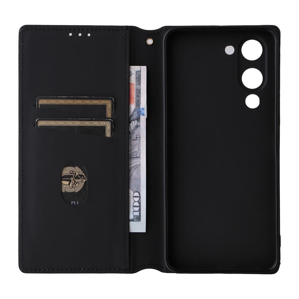 Для vivo Y04 4G/Y29s 5G Чехол-кошелек Кожаный чехол для телефона с ромбовидным тиснением