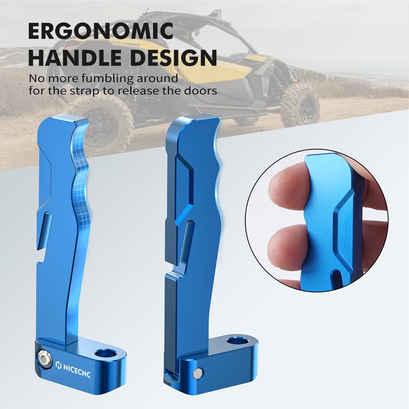 NICECNC For Can-Am UTV Door Handle Kit UTV For Can Am Maverick X3 Max R 4x4 Turbo DPS XRS XRC 2017-2023 2020 2019 Aluminum Alloy