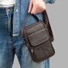 Сумка-мессенджер из натуральной кожи через плечо для мужчин, поясная сумка, поясная сумка, маленький карман для телефона, сумка на пояс
