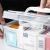 Прозрачная коробка для неотложной медицинской помощи большой вместимости, прочная коробка для хранения лекарств