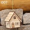 Маленький деревянный домик настольная лампа рождественская елка подвесные украшения праздничное украшение рождественские подвески светодиодная лампа