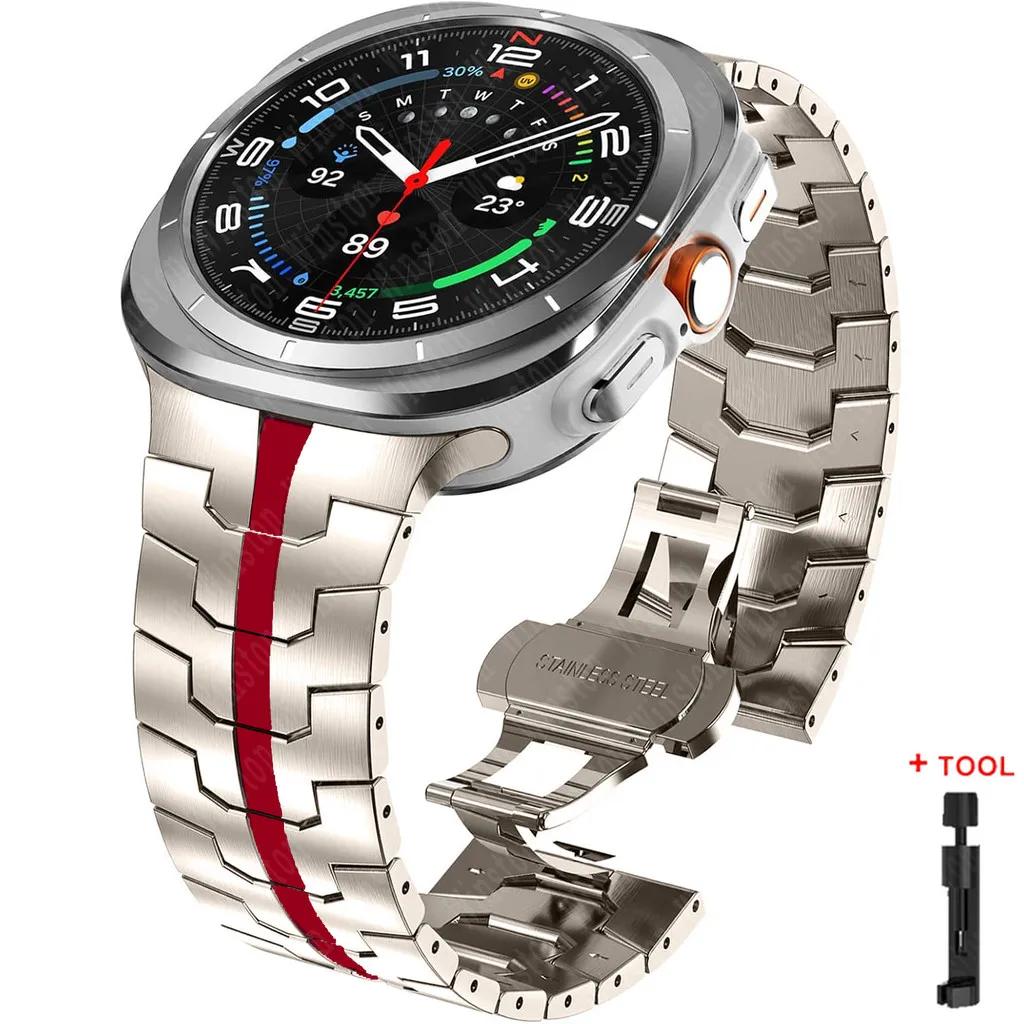 Stainless Steel Metal Bracelet for Samsung Galaxy Watch Ultra 47mm Band for samsung ultra 7 Galaxy Ultra 47MM Wrist Strap Correa