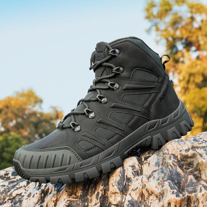 Men's Climbing Shoes Tactical Boots Waterproof Military High Quality Motorcycle Hunting Hiking Shoes Breathable Boots