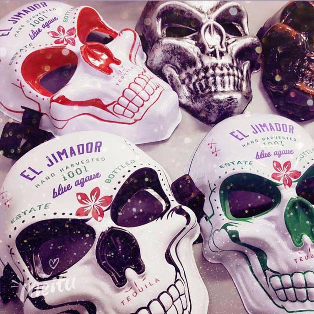 EL Dedicated Headwear Mask Skull Ghost Party Props Horror Mask Party Mask Props Cosplay Mask