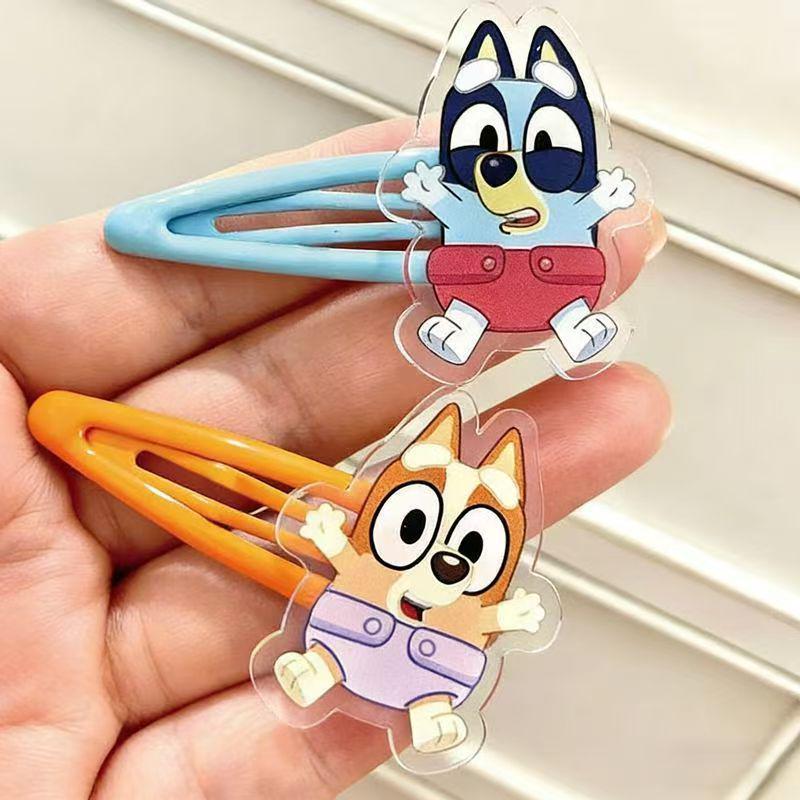 Traceless Cute Mosaic Cat Hair Clip for Girls - Fluffy Side Bang Clip