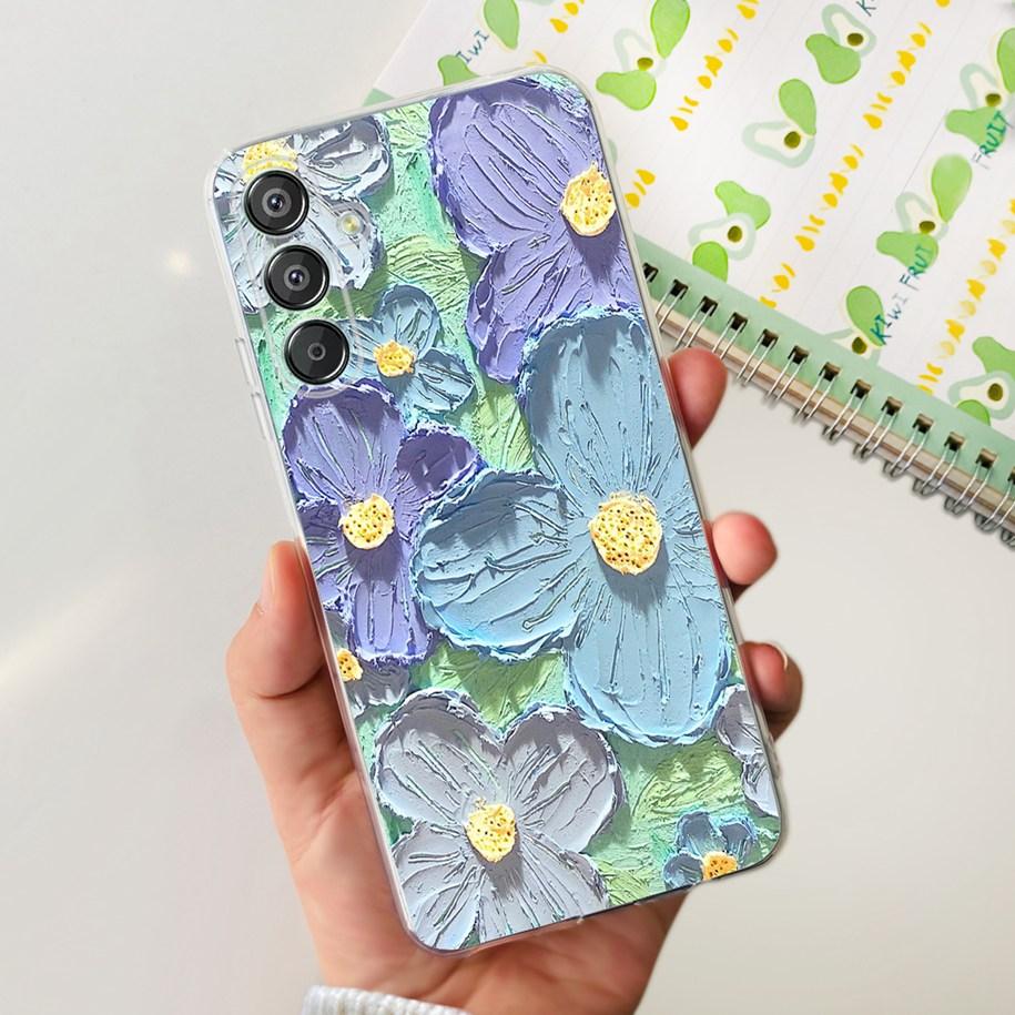 For Samsung Galaxy M15 5G Case SM-M156B Luxury Marble Clear Silicone Soft TPU Phone Cover For Samsung Galaxy F15 5G