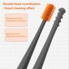 2PCS Silicone Ear Pick Double Head Ear Cleaner 360 degrees  Spiral Swab Ear Wax  Removal Tool Ear Cleaning Sticks