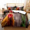 Пододеяльник с изображением фермерской курицы King Queen, комплект постельного белья с изображением милого цыпленка, семейное одеяло с изображением животных, 2/3 предмета из полиэстера, покрывало