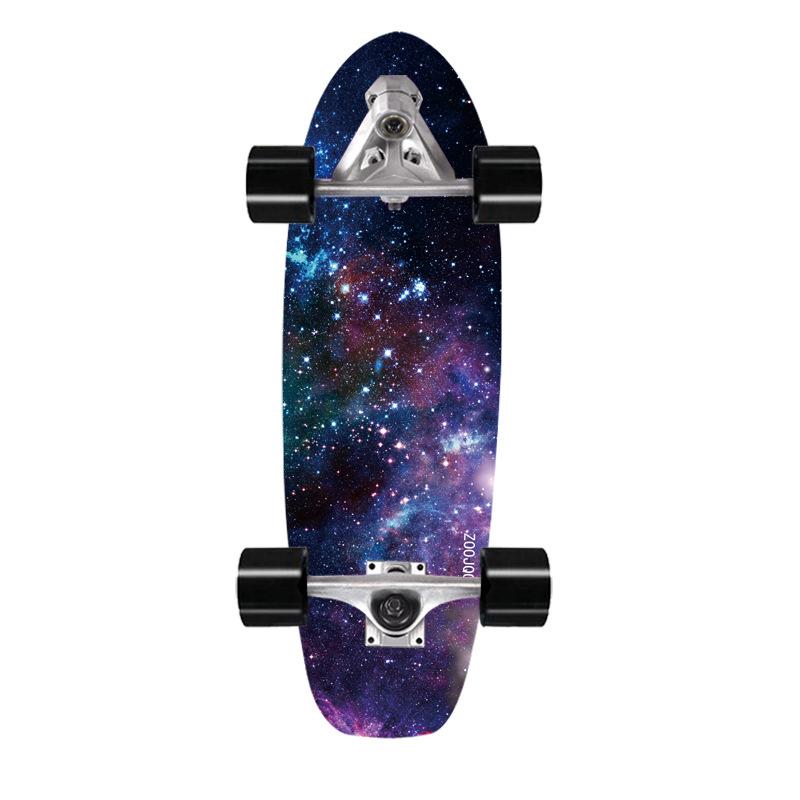 Скейтборд для сёрфинга на суше, мост, клен, имитация сёрфинга, лыжная тренировочная доска 76 см, сёрф-скейт на суше, доска для сёрфинга на суше