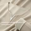Modal Cotton Henry V-neck Waffle Long-sleeved T-shirt for Men