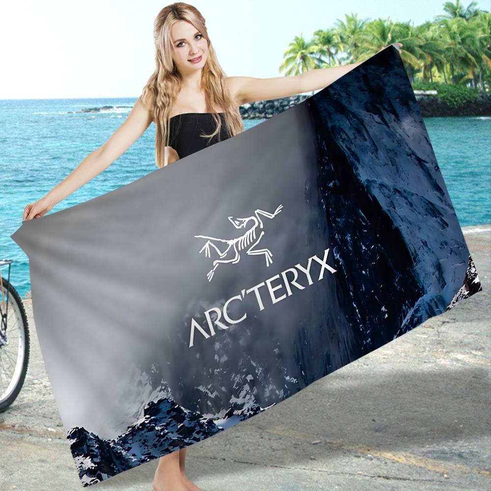 Бренд для активного отдыха A-Arc Teryx Пляжное полотенце Цветные банные полотенца Для девочки Микрофибра Быстросохнущее Свободное от песка Пляж Спа Бассейн