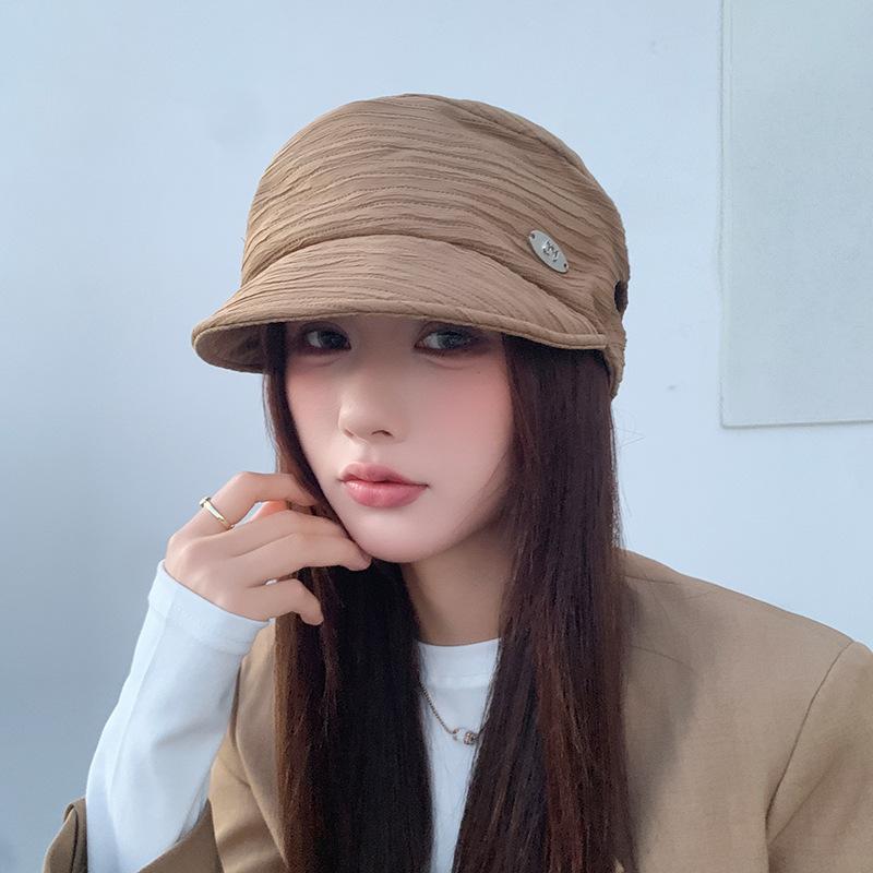 Восьмиугольная кепка для детей Ретро и универсальная Теплая кепка газетчика Ветрозащитная и подчеркивающая лицо Маленький берет для осени и зимы