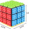 Кубик Рубика 3x3 Speed Cube с Строительными Блоками, Мини-Игрушка в Комплекте, Совместим с Lego Кубом, Обучающая Игрушка