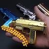 1:3 Миниатюрный игрушечный пистолет из сплава Модель MP7 M10 Револьвер Пистолет Игрушечный пистолет Мягкая пуля Может стрелять Игрушечный пистолет-пулемет
