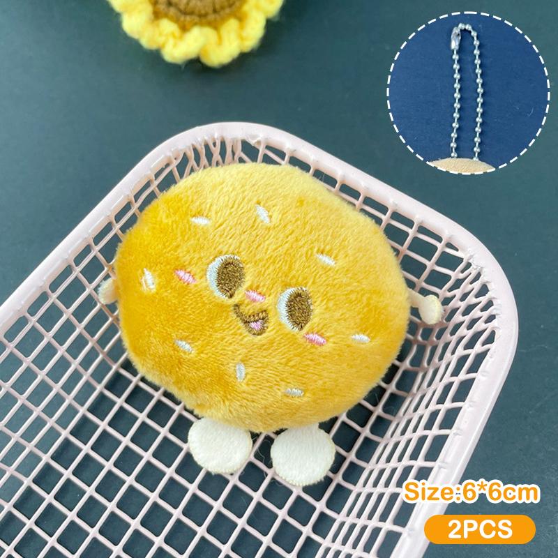 2 шт. гамбургеры жареные куриные ножки хлеб плюшевая кукла кулон брелок мультфильм смешная кукла брошь рюкзак украшения подарки