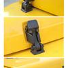 JIDIXIAN A Pair Black Car Engine Hood Latch Catch Lock Cover for Jeep Wrangler TJ 1997-2006 ABS Car Exterior Accessories
