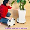 Large Rolling Flower Pot Base with Thickened Plastic Tray and Universal Wheels