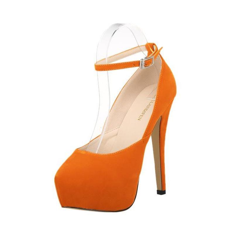 Женские туфли-лодочки на шпильках, сексуальные, 14 см, с круглым носком, ремешком на щиколотке, с тонким каблуком, на платформе, с открытой пяткой, туфли-лодочки на высоком каблуке, для вечеринки, свадьбы, платья