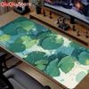 Зеленый Лотос Лист Коврик для Мыши Игровой XL Новый Компьютерный Коврик для Мыши XXL Коврик для Механической Клавиатуры Натуральная Резина Ковер Компьютерные Коврики для Мыши