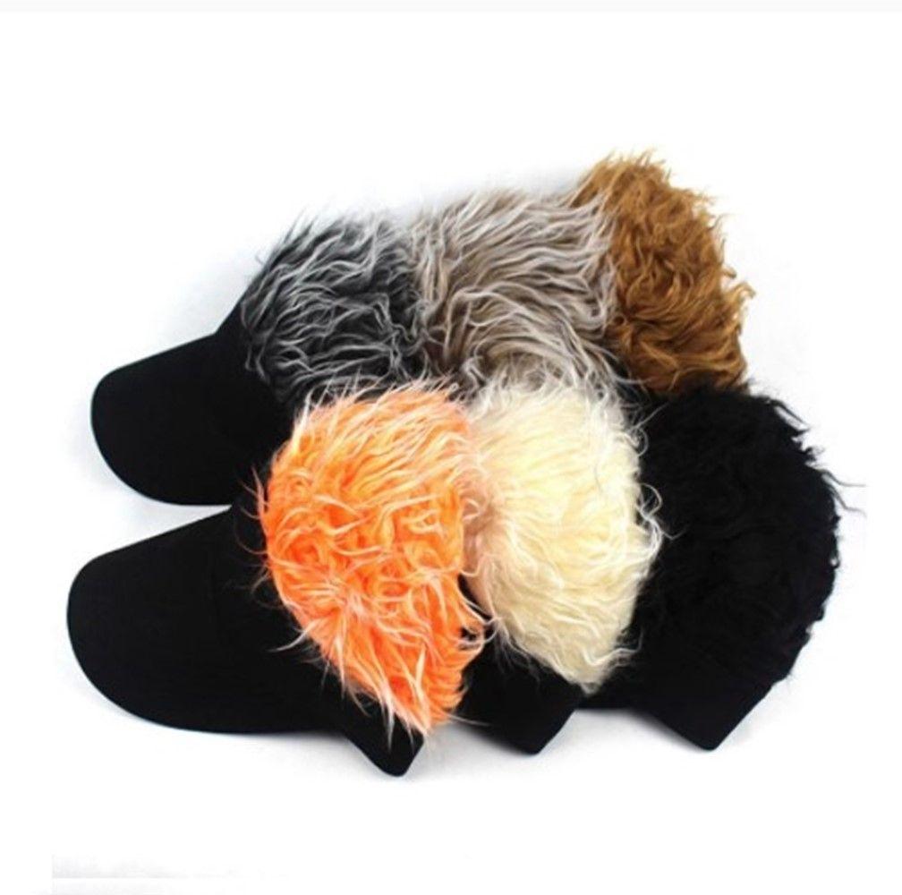 Волосы Парик Спорт на открытом воздухе Гольф Шапка-бини Рок-н-ролл Кепка Короткий Парик-дыня Шапочка Бейсболка