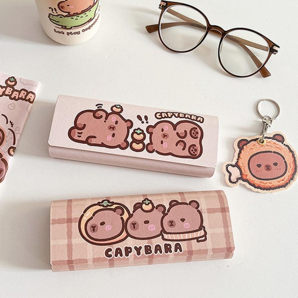 Милый узор Стеклянный чехол PU кожа Чехол для очков Новый стеклянный футляр Мужчины