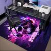 1PC Custom Name Skull Headphones Artwork Theme Floor Mat Ideal for Living Room, Game Rooms, Office, Bedroom Floor Mat Playful Design