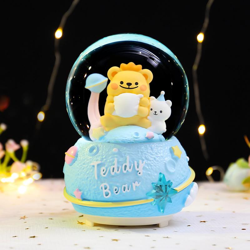 Астронавт Хрустальный шар Музыкальная шкатулка Украшение - Студент Снежный шар Подарок на день рождения